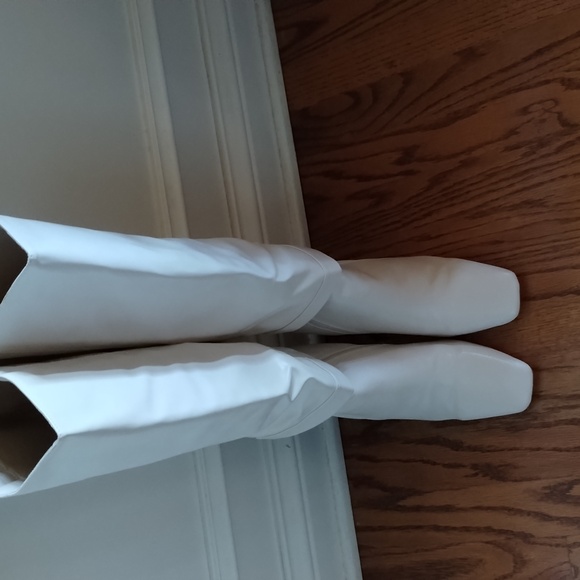 Lulus Chic Cream Heeled Boots for Women - Picture 3 of 13